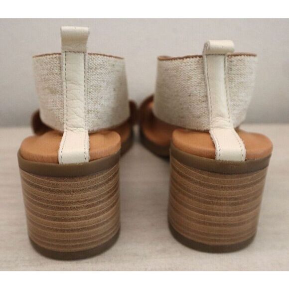 André Assous AA4NIR25 Women's Sz 8M Beige Linen Naira Featherweight Sandals - Picture 3 of 10